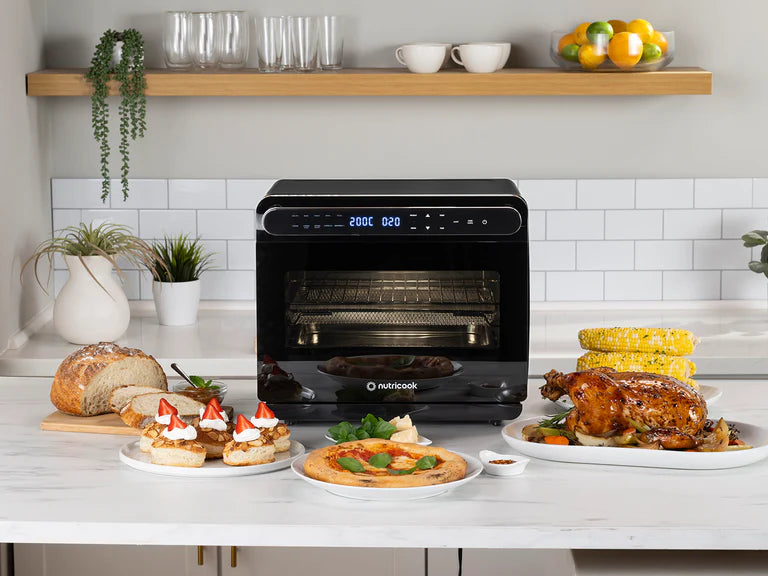 مقلاة نيوتريكوك ستيمي الهوائية مع بخار حقيقي - فرن سعة 24 لترًا