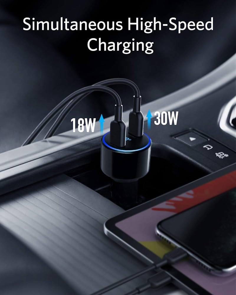 ANKER 335 67W Car Charger - Black