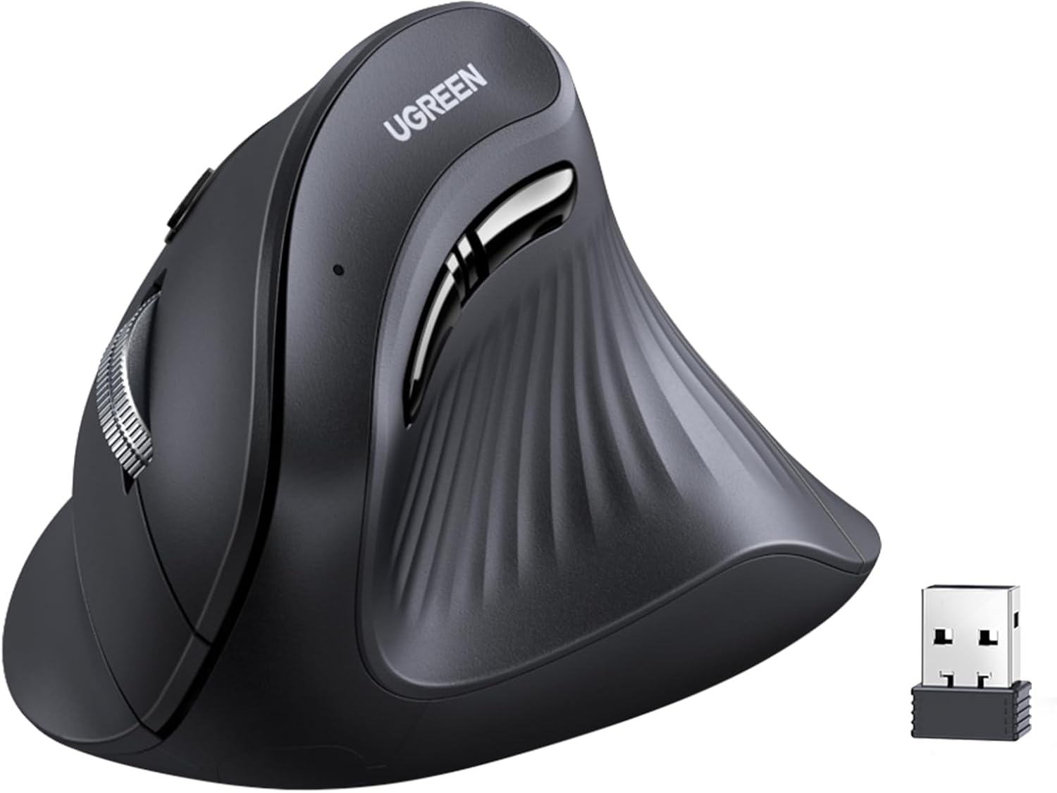 UGREEN Vertical Wireless Mouse, Ergonomic, 4000 DPI Dual Mode