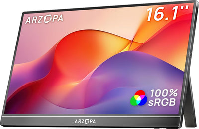 Arzopa Z1C | 16.1" FHD 100%sRGB Best Portable Display Screen