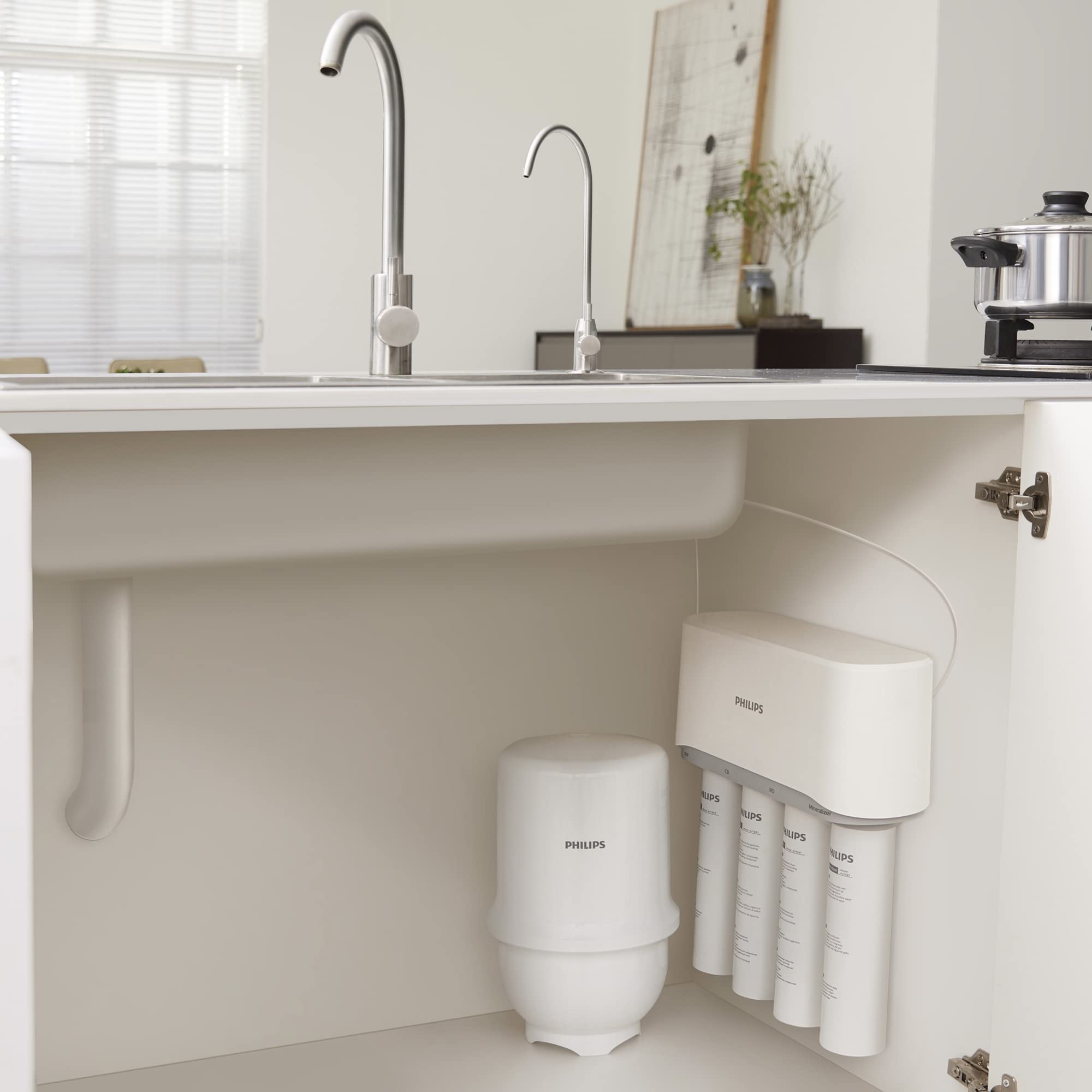 جهاز تنقية المياه من فيليبس - ترشيح التناضح العكسي، الأشعة فوق البنفسجية C، 2.8 جيجا