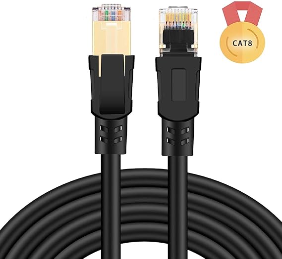 كابل إيثرنت Elfcam® CAT8 سريع 2 متر – 40Gbps