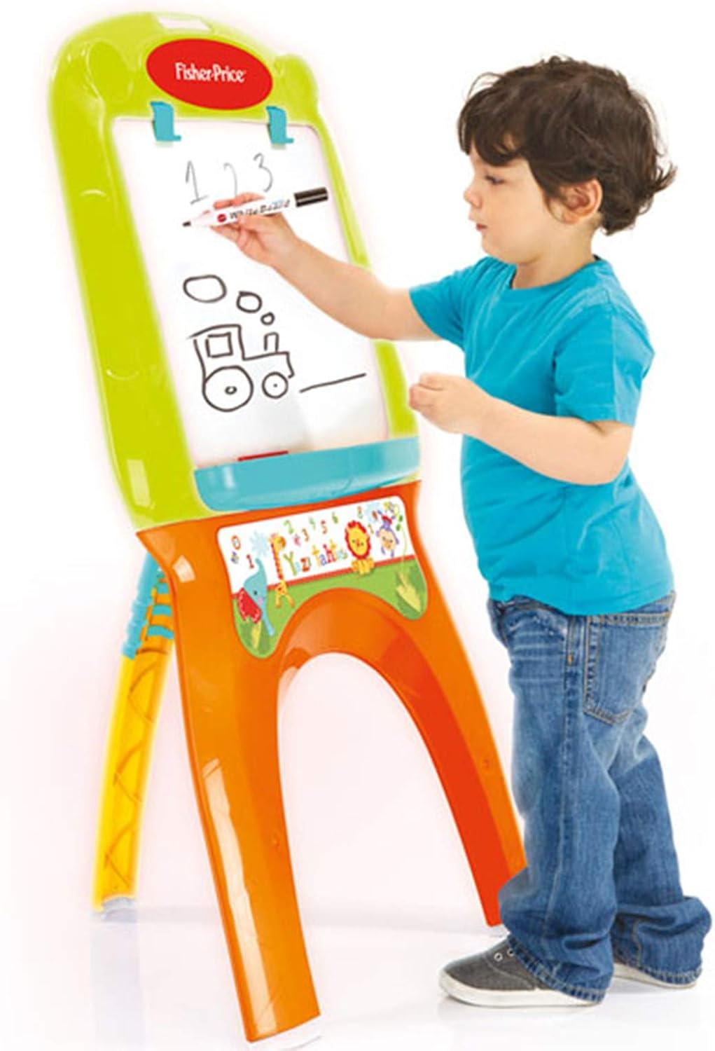 Fisher-Price Easel by DOLU – Double-Sided Kids Art Easel