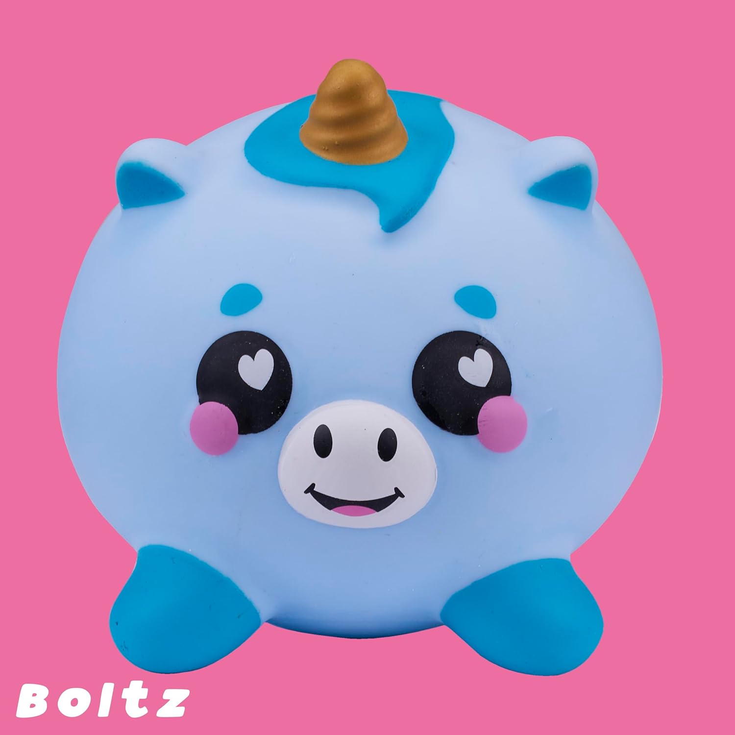 Smooshzees Luvzees Boltz – Blue Unicorn, Soft & Squishy