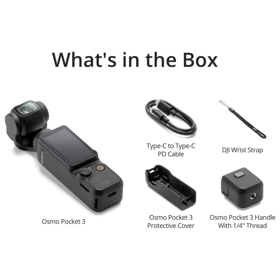 كاميرا دي جي اي اوسمو بوكيت 3 مع مستشعر CMOS مقاس 1 بوصة وفيديو بدقة 4K/120 إطارًا في الثانية وتثبيت ثلاثي المحاور