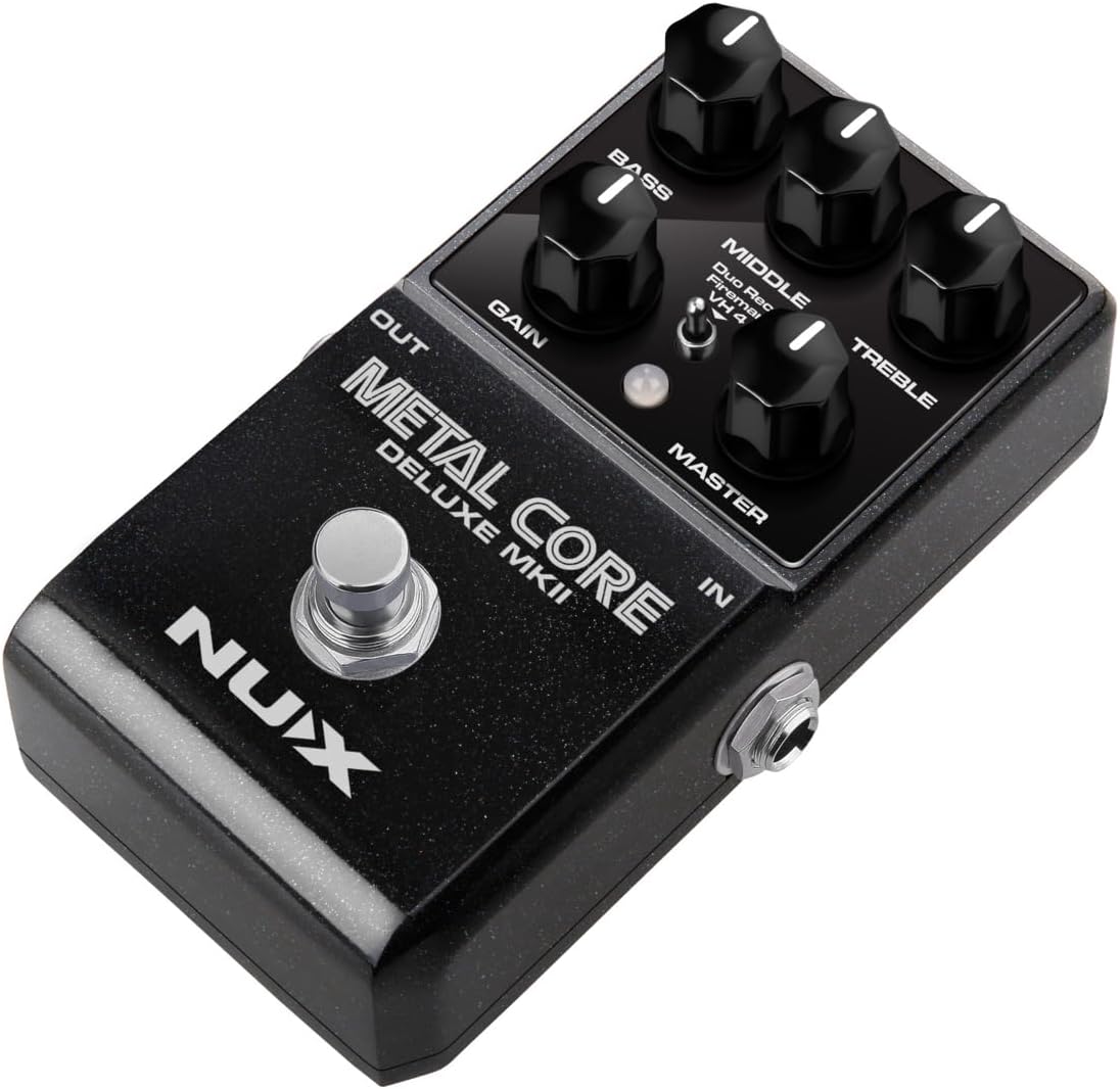 دواسة NUX METAL CORE DELUXE MKII DISTORTION - باللون الأسود