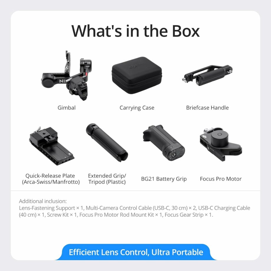 مثبت DJI RS 4 Combo ثلاثي المحاور للكاميرات DSLR والكاميرات عديمة المرآة