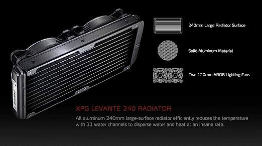 XPG LEVANTE 240 Addressable RGB CPU Cooler
