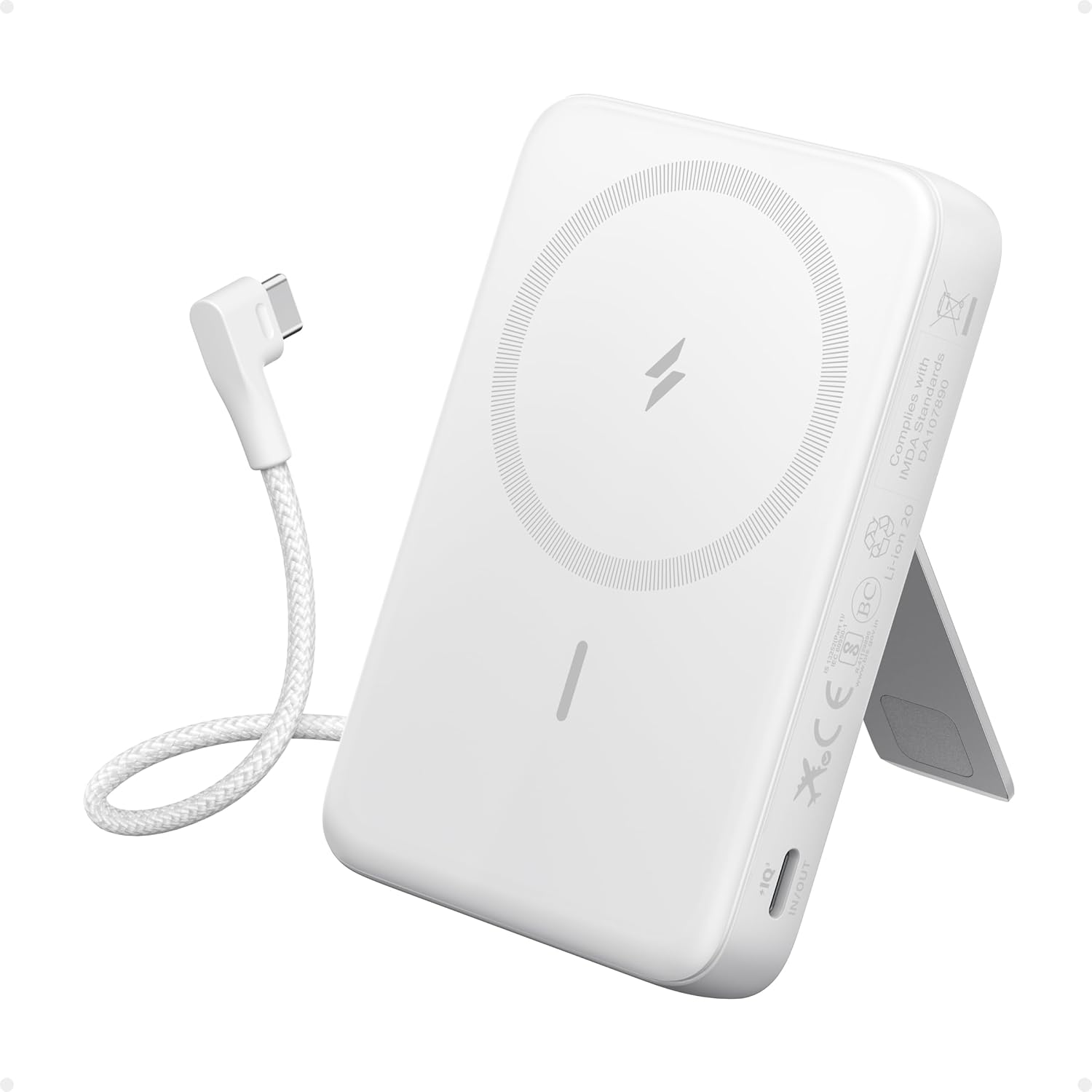 أنكر زولو 10000mAh - شاحن مغناطيسي لاسلكي سريع 30W