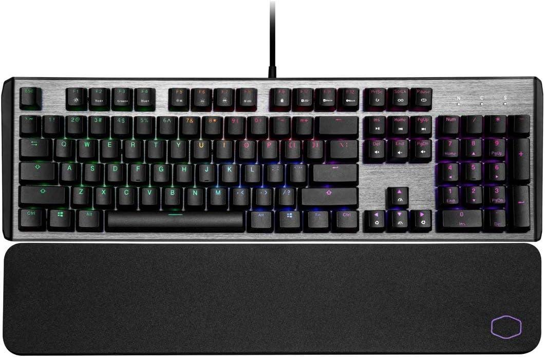 لوحة مفاتيح ميكانيكية للألعاب Cooler Master CK550 V2 بمفتاح أحمر مع إضاءة خلفية RGB