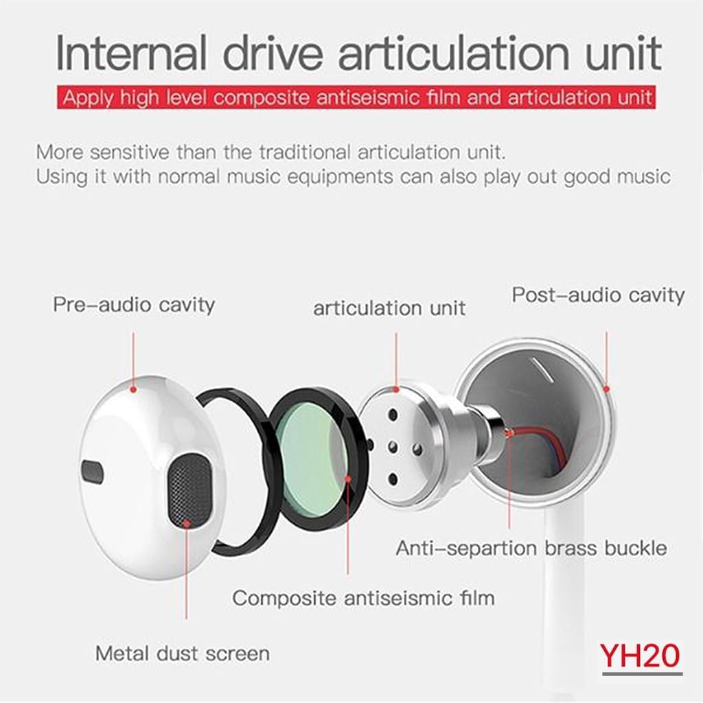 سماعات أذن Yesido YH-20 لإلغاء الضوضاء للآيفون | أبيض