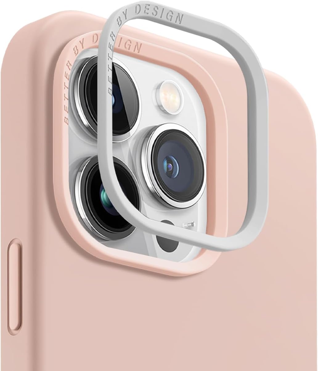 غطاء UNIQ HYBRID لهاتف iPhone 15 Pro – MagClick – Blush Pink