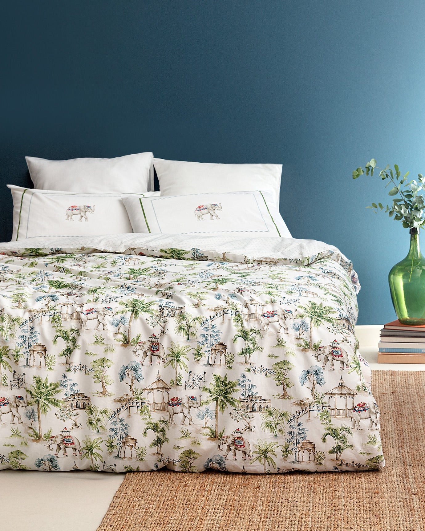 Iva Single Size Fitted Duvet Cover Set - Ranforce Patterned - Madame Coco JO