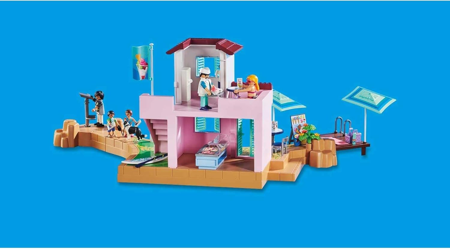 Playmobil Waterfront Ice Cream Shop – Fun for Kids Ages 4+