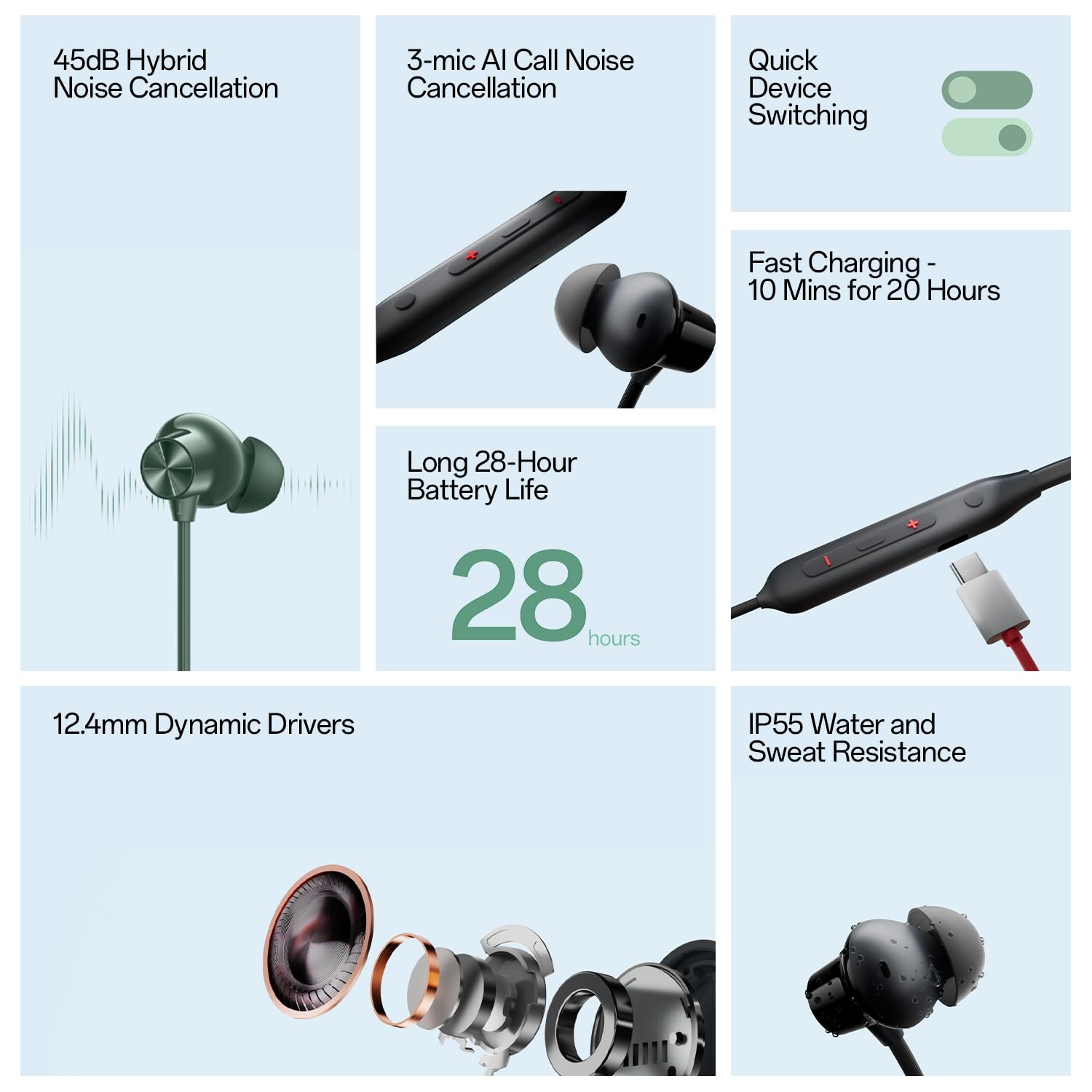 OnePlus Bullets Wireless Z3 | 3D Audio, Deep Bass & Comfort