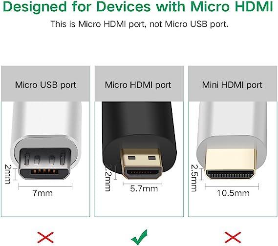 محول يوجرين Micro HDMI إلى HDMI | موصل عالي الجودة
