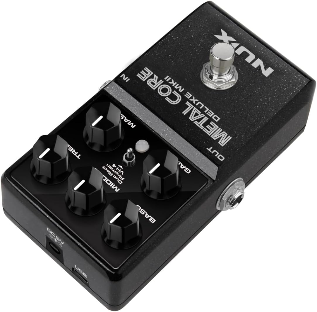 دواسة NUX METAL CORE DELUXE MKII DISTORTION - باللون الأسود