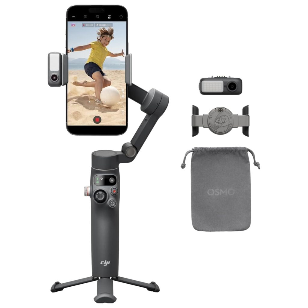 DJI Osmo Mobile 7P جيمبل احترافي مع تتبع ذكي وإضاءة
