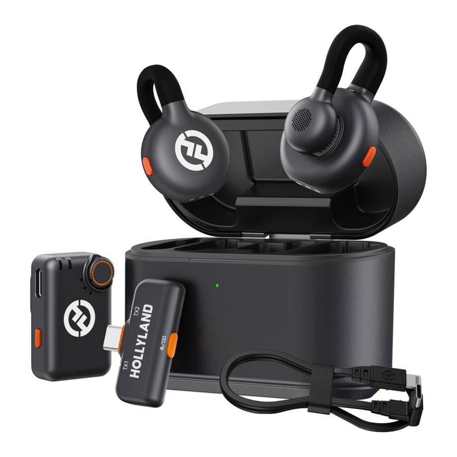 Hollyland Lark M2S Combo (Camera RX+USB-C RX+ Lightning Cable) Wireless Lavalier Microphones