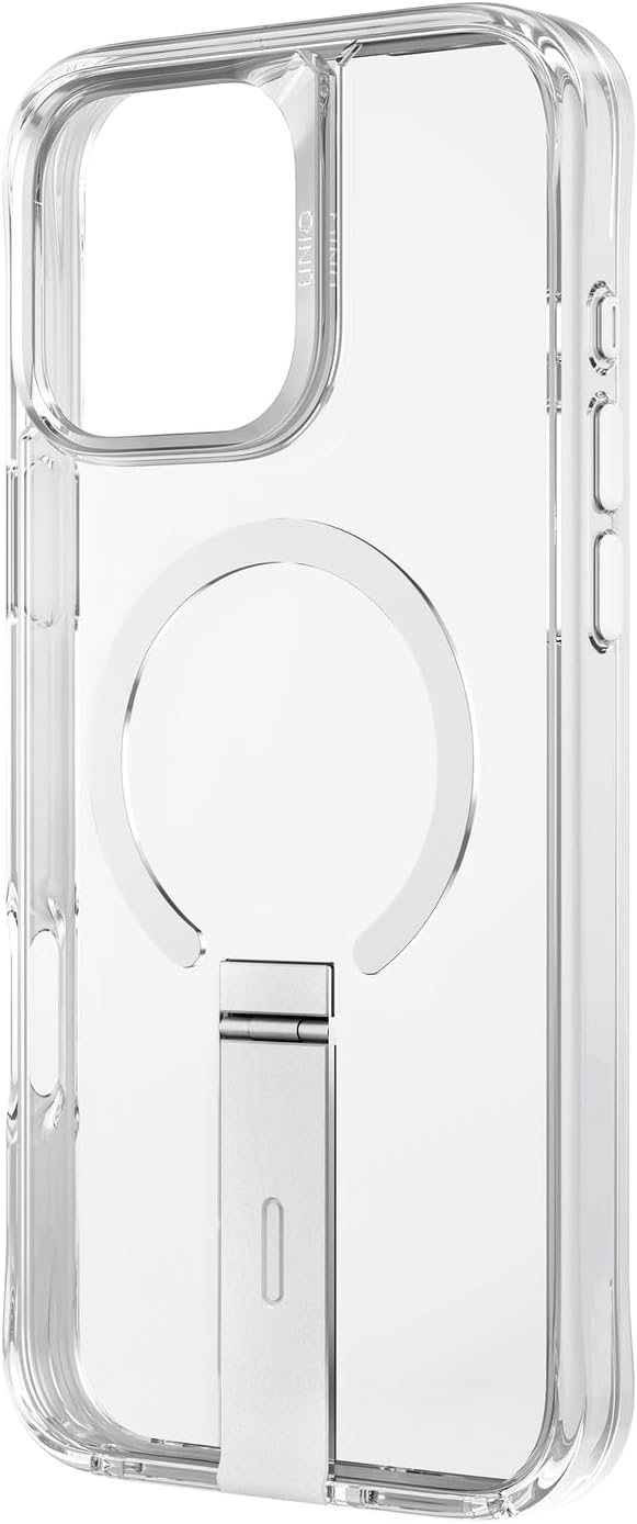 UNIQ HYBRID IPHONE 16 PRO (2024) 6.3 MAGCLICK CHARGING ELEVA WITH VERTICAL STAND - LUCENT (CLEAR)