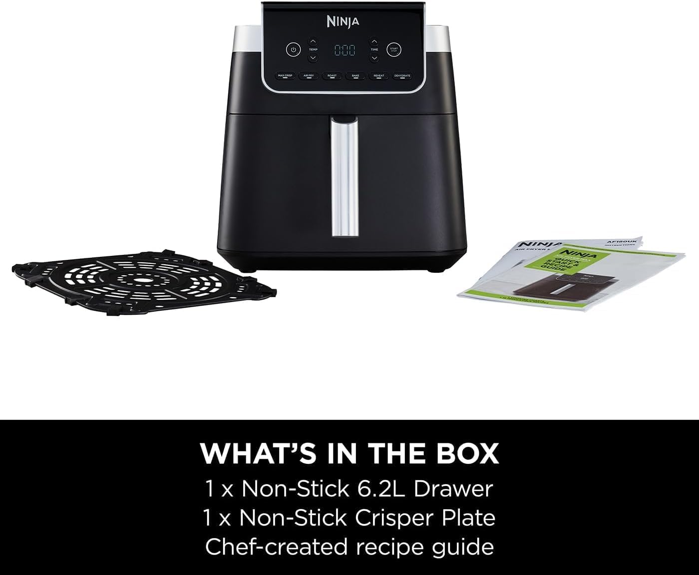 Ninja AF180ME – MAX PRO 6.2L Air Fryer with 6 Functions