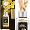 AREON Home Luxury Perfume Reed Diffuser + 10 Rattan Reeds, Vanilla Black Scent