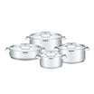 Arshia 8-Piece Stainless Steel Cookware Set – Durable, Rust-Resistant & Even Heat Distribution