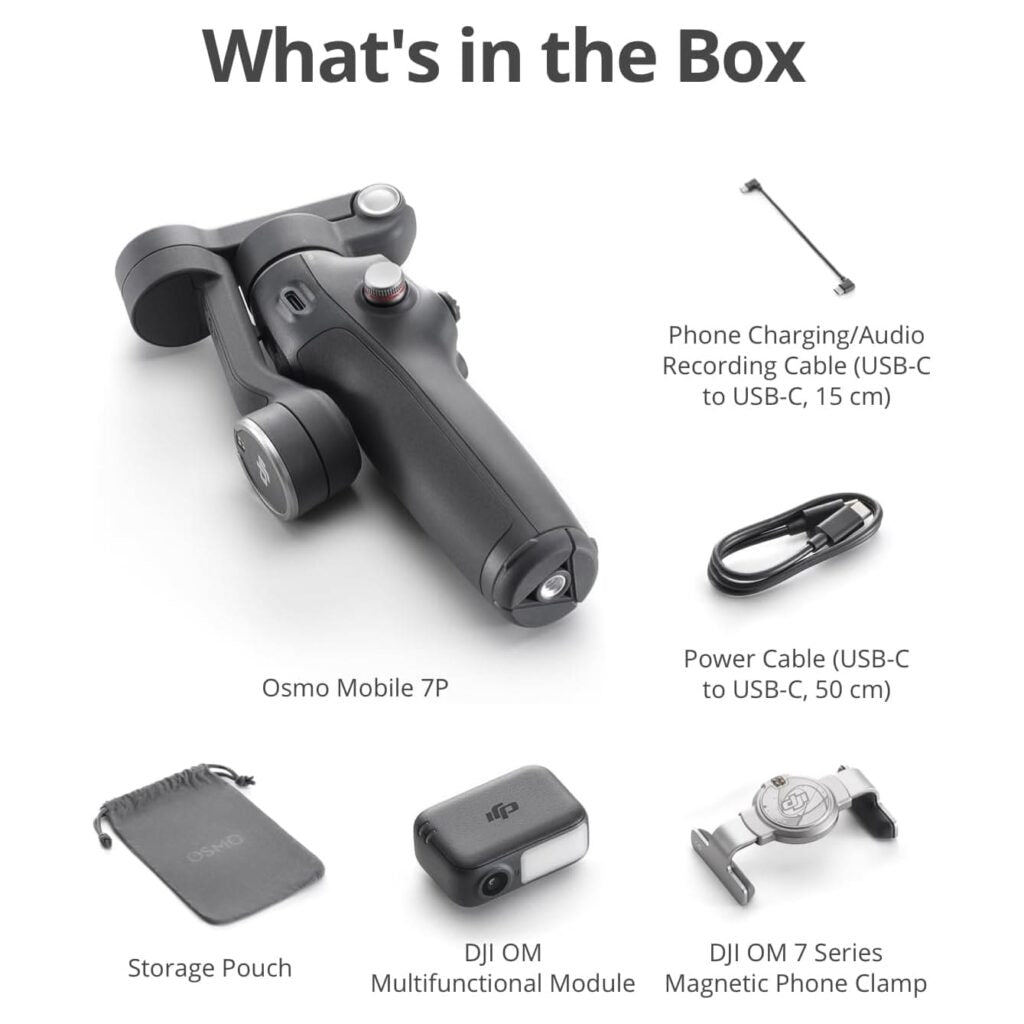 DJI Osmo Mobile 7P جيمبل احترافي مع تتبع ذكي وإضاءة