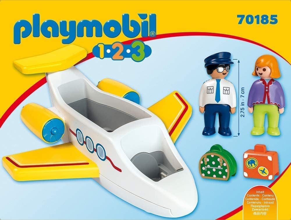 Playmobil 1.2.3 Airplane with Passenger