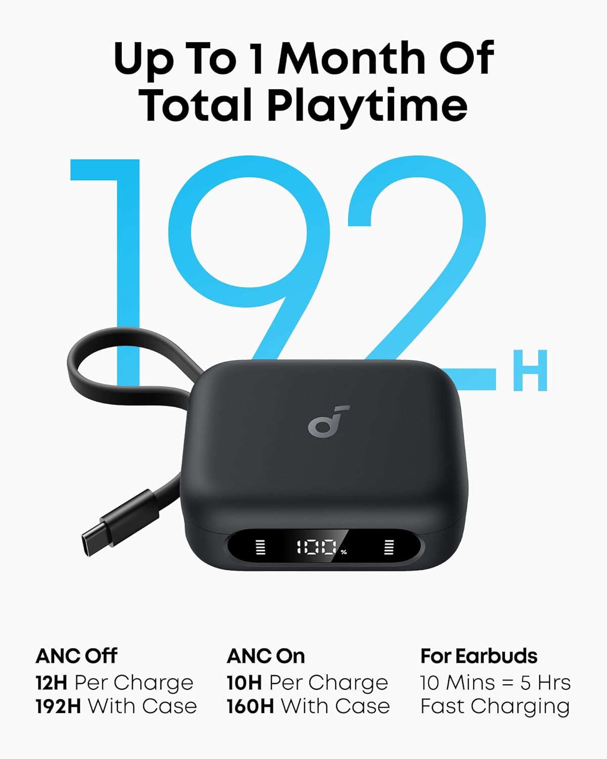 سماعات أذن لاسلكية Anker Soundcore P41i مع خاصية إلغاء الضوضاء وشاحن