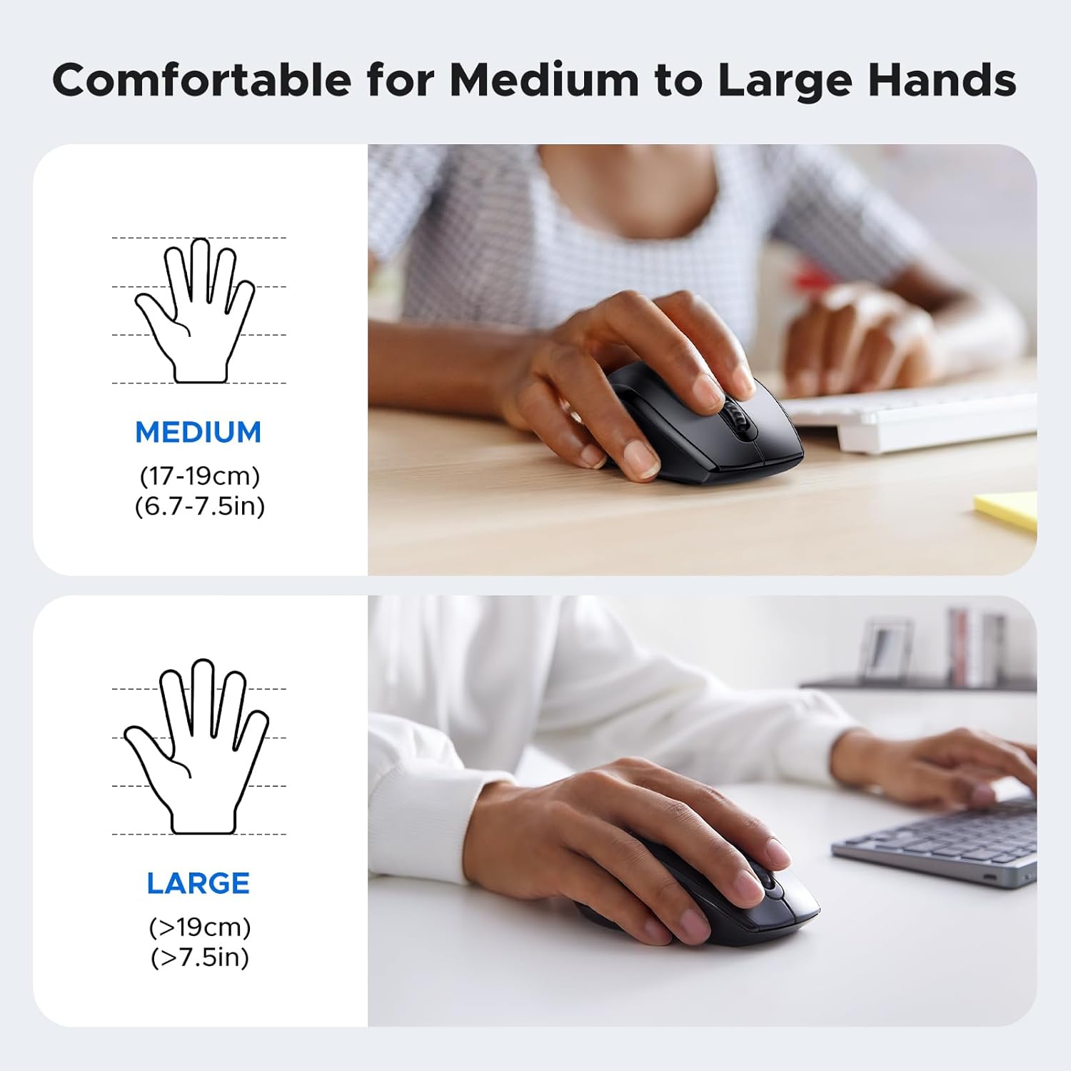 ماوس UGREEN لاسلكي 2.4G بـ6 أزرار ودقة 1600 DPI