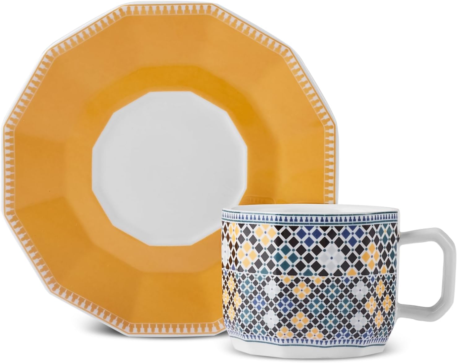 طقم فناجين قهوة كاراجا مدريد بورسلين 12 قطعة فاخر