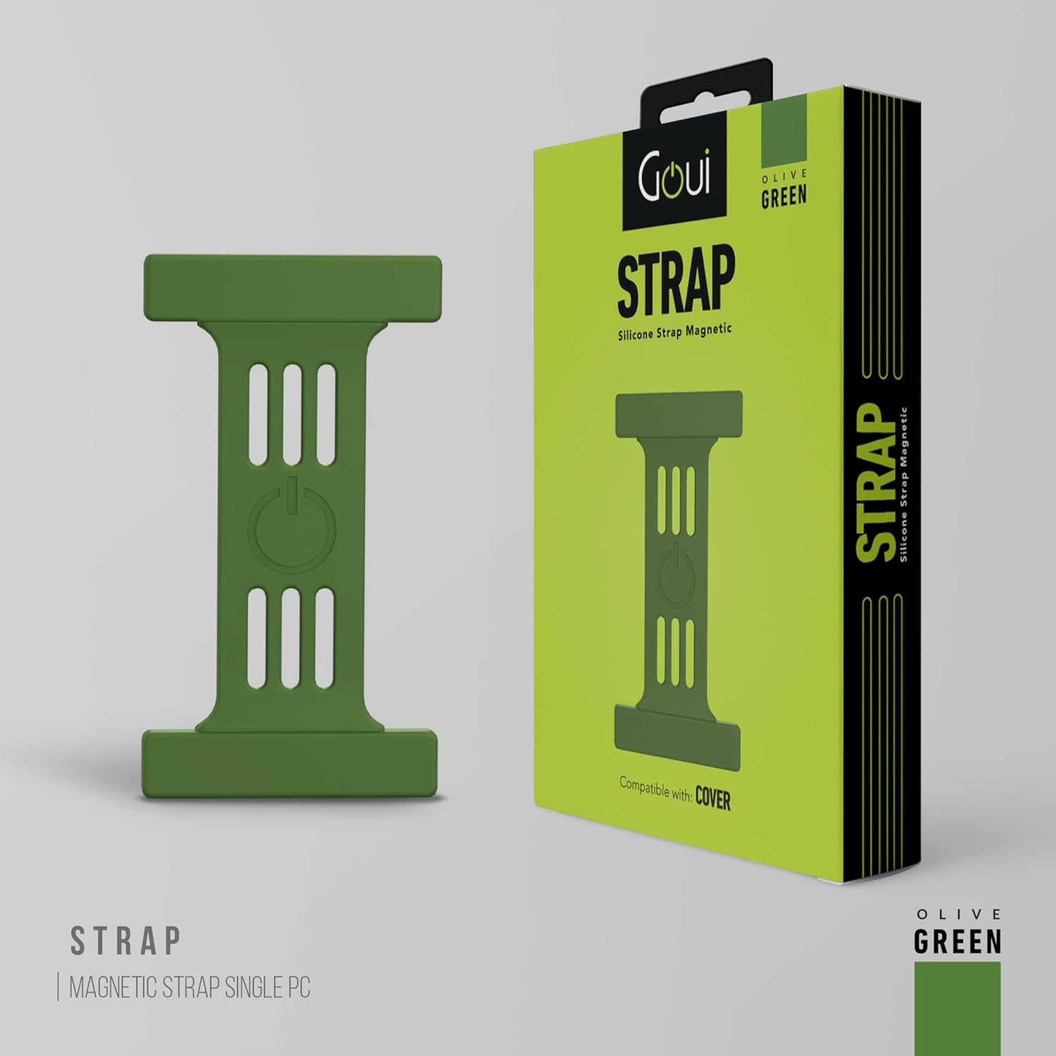 حزام مغناطيسي Goui – قطعة واحدة باللون الأخضر الزيتوني