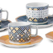 Karaca Madrid Coffee Set 12pcs Bone China, Elegant