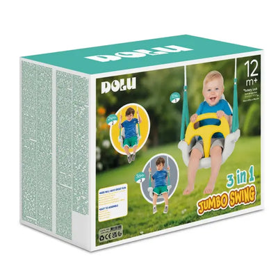 Dolu 3-in-1 Kids Swing – White | 2655