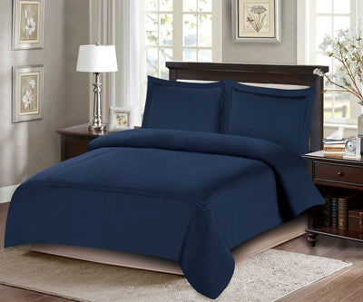ARMN Naturesoft 4-Piece Duvet Cover Set - Navy Blue