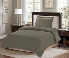 ARMN 3-Piece Single Duvet Cover Set - Brown Naturesoft