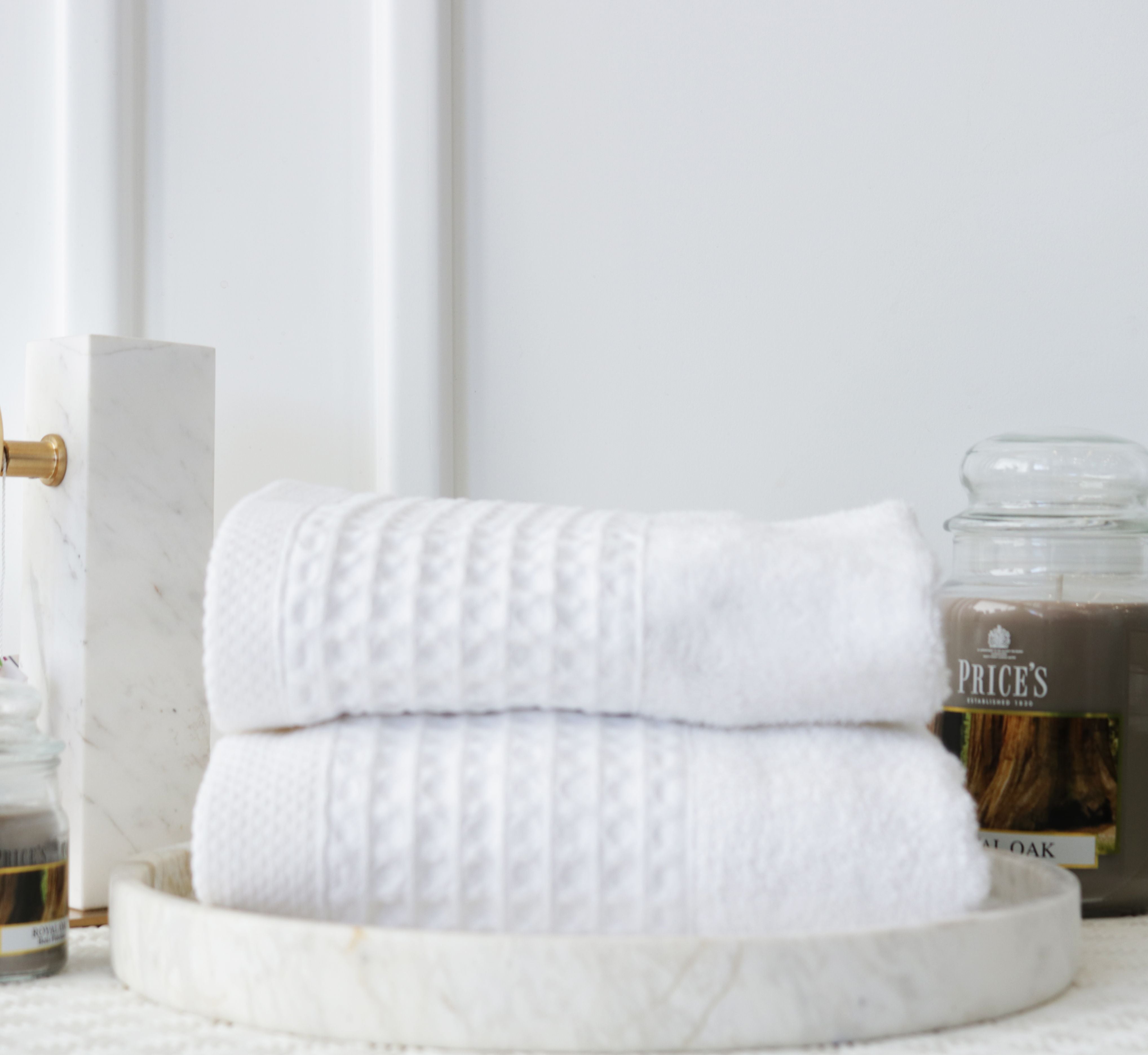 طقم بشاكير 2 قطعة من Dreams Monia - أبيض