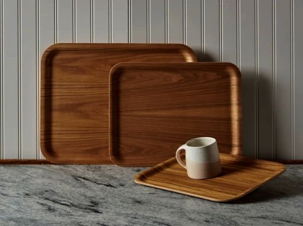 صينية 60.5×42.5 سم من Korel – بني