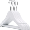 ARMN Tidyup 4 Wooden Hangers – White, Elegant & Practical