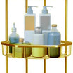 ARMN Space 3-Tier Aluminum Corner Stand – Gold, Stylish