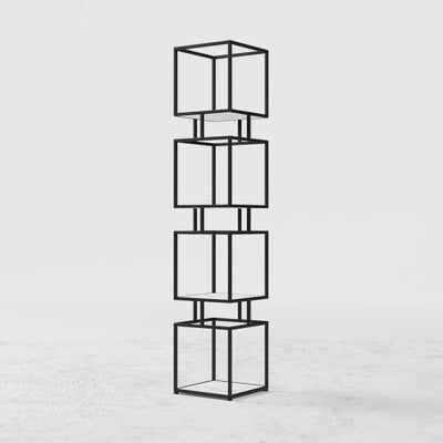 ARMN Regency 5-Shelf Stand – Elegant Black Storage & Display