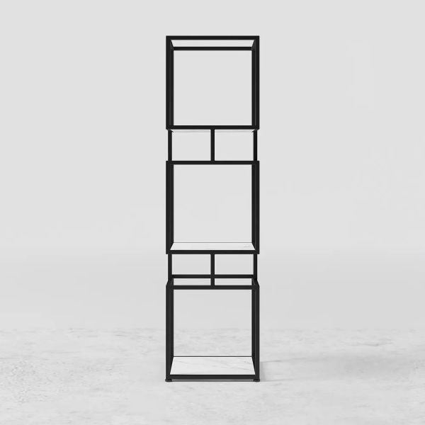 ARMN Regency 4-Shelf Stand – Elegant Black Storage & Display