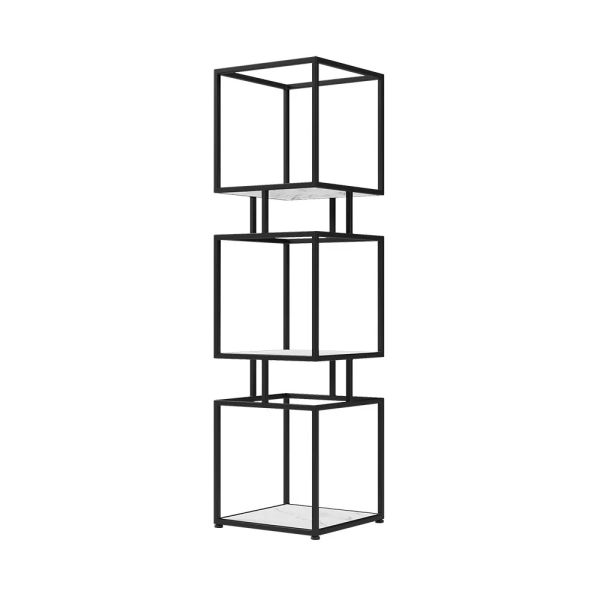 ARMN Regency 4-Shelf Stand – Elegant Black Storage & Display