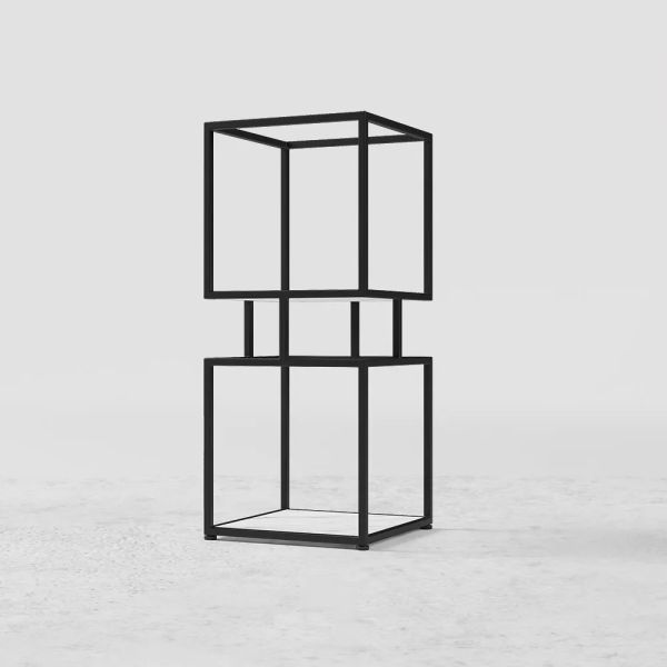 ARMN Regency 3-Shelf Stand – Elegant Black Storage & Display