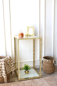 ARMN Milton 2-Tier Stand 45×45cm - Gold