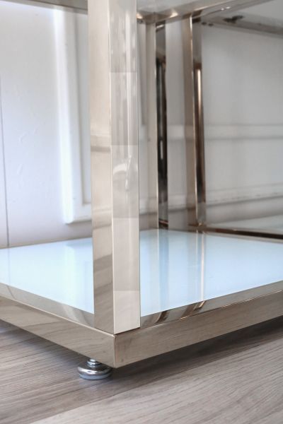 ستاند برفين ARMN Milton 35×35 سم - فضي أنيق