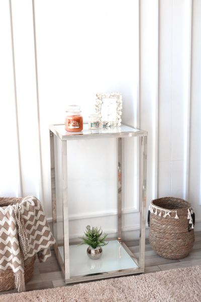 ستاند برفين ARMN Milton 35×35 سم - فضي أنيق