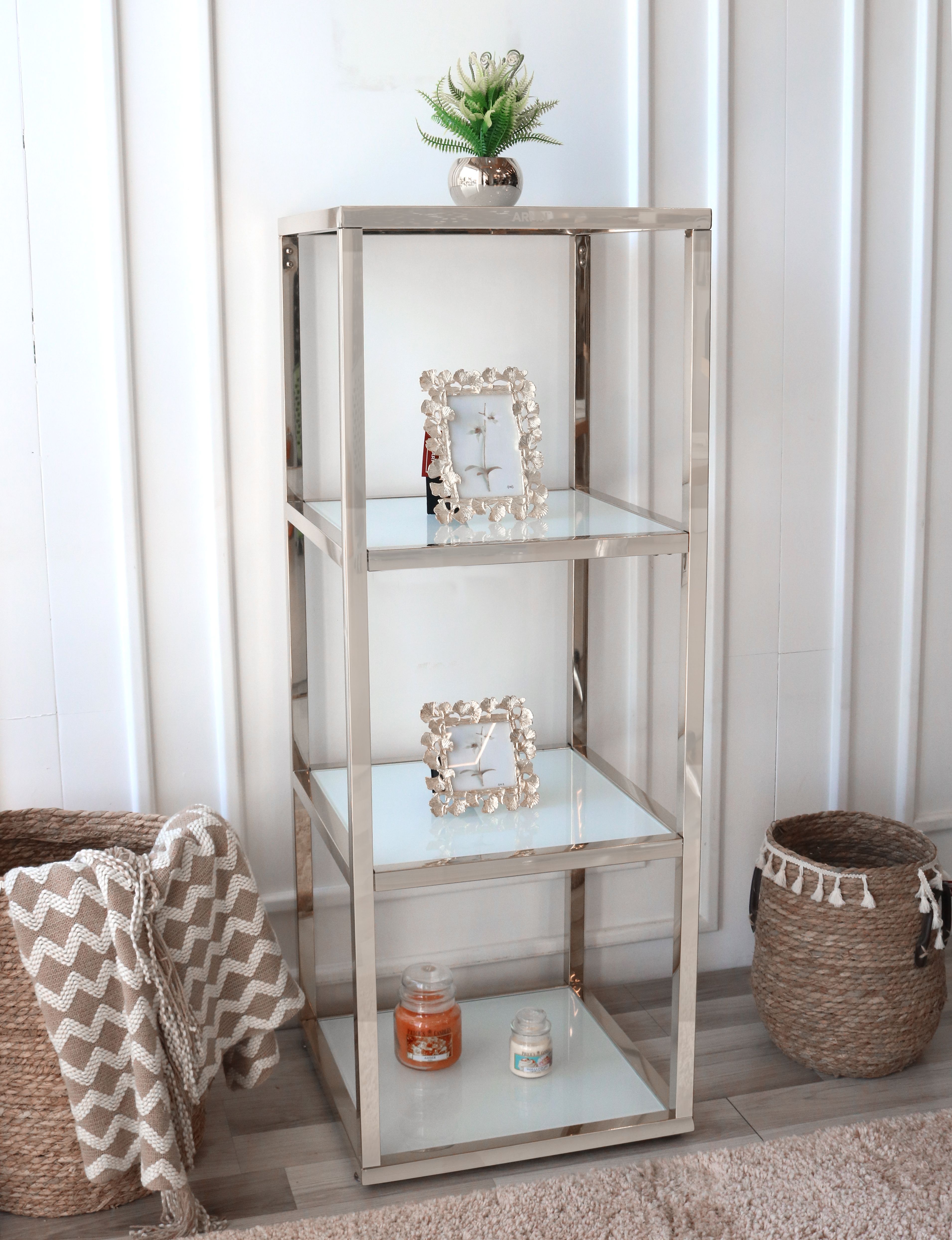 ستاند ARMN Milton 4 رفوف 35×35 سم - فضي أنيق