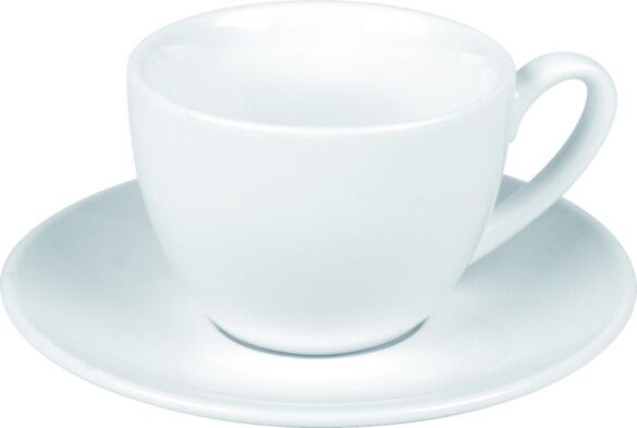 Konitz Coffee Cup & Saucer Set – Classic White